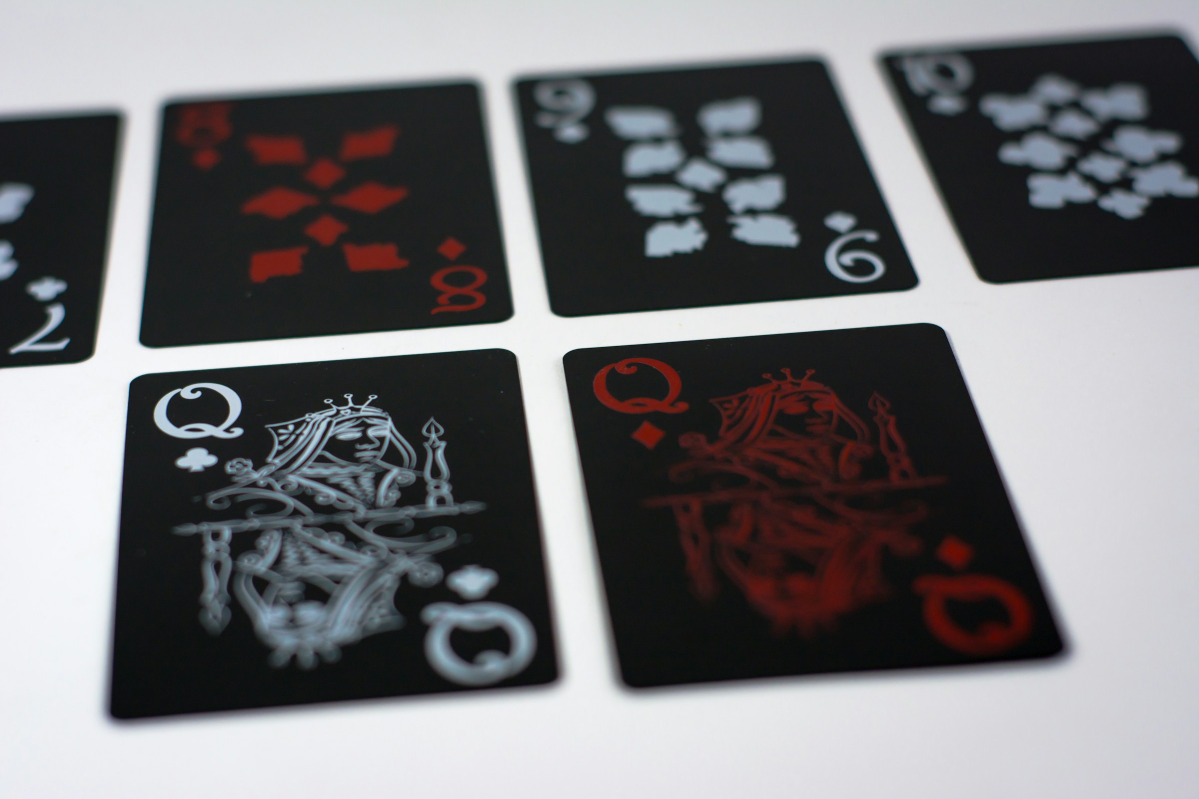Collection of custom designed playing cards